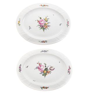 Pair Royal Copenhagen Porcelain Platters