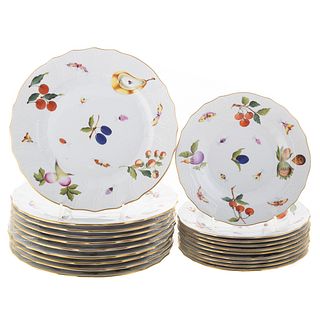 20 Herend Market Garden Porcelain Plates
