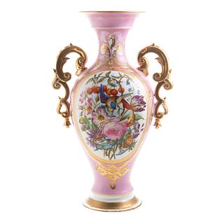 Porcelain de Paris Double Handled Vase
