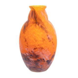 Art Deco Glass vase, Attr. to Charles Schneider