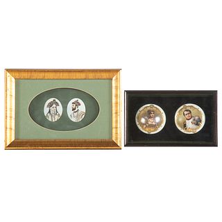 Two Pairs Miniature Royal Portraits
