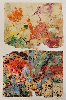 2 Taro Yamamoto Abstract Expressionist Paintings