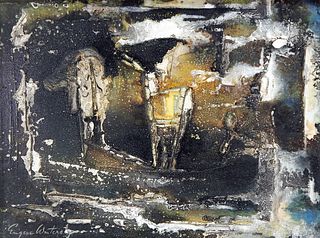 Eugene Winters Abstract Texture Nocturnal Painting
