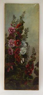 19C Victorian O/C Floral Still Life Painting
