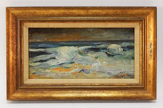Post Impressionist Symbolist Seascape Painting