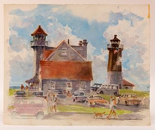 Point Judith Rhode Island Watercolor Painting