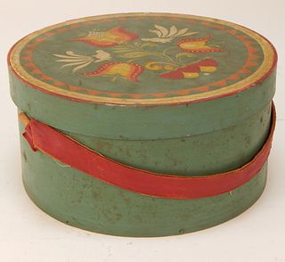 1942 Peg Hall Designer Paint Decorated Pantry Box