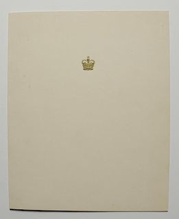 Queen Elizabeth II 1953 Christmas Card