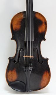Antique German Signed AS 4/4 Violin