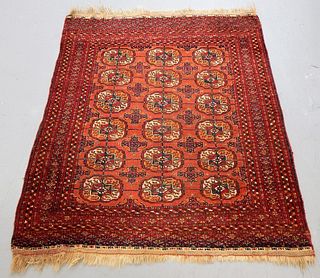 C.1930 Turkmen Geometric Carpet Rug