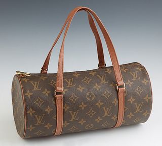 Louis Vuitton Monogram Vintage Papillon 30, with brass hardware, the zipper closure opening to a cinnamon leather interior, the exte...