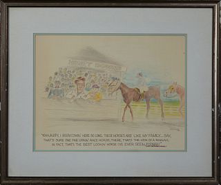 G. W. Downs (New Orleans), "Henry Downs," 1986, colored pencil and graphite, signed and dated lower right, Inscribed at the bottom "...