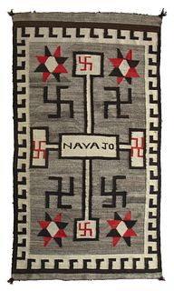 Navajo, Whirling Log Textile, ca. 1930