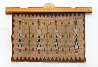 Navajo, Yei Pictorial Textile, ca. 1970