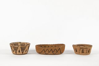 Akimel O’Odham [Pima], Group of Three Baskets
