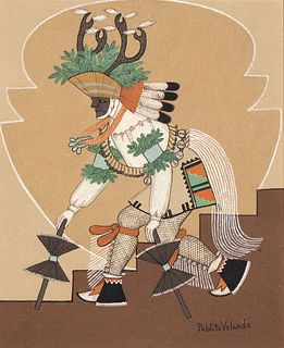 Pablita Velarde [Tse Tsan], Deer Dancer
