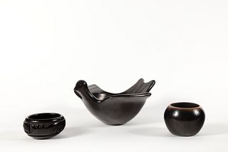 Santa Clara, Three Blackware Bowls