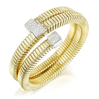 Diamond Spiral Bracelet, Italian