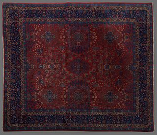 Large Persian Carpet, 8' 3 x 9' 10. Provenance: from a Garden District Collector, New Orleans, Louisiana.