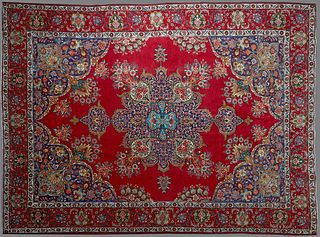 Oriental Carpet, 9' 7 x 12' 8. Provenance: The Estate of Paul Blaum, Covington, Louisiana.