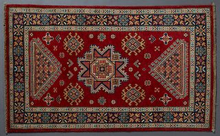 Uzbek Lesghi Kazak Carpet, 3' x 4' 10.