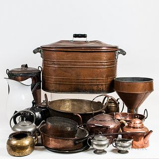 Group of Metal Domestic and Make-do Items