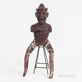 Painted Cast Iron Mechanical Bank