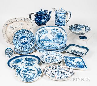 Group of European and Chinese Export Make-do Porcelain Tableware