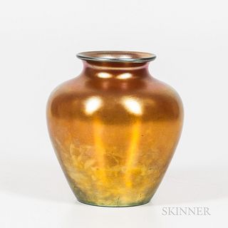 Steuben Gold Aurene Vase