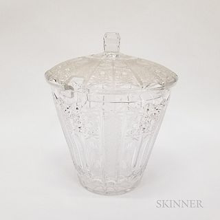 Echt Bleikristall Colorless Covered Punch Bowl