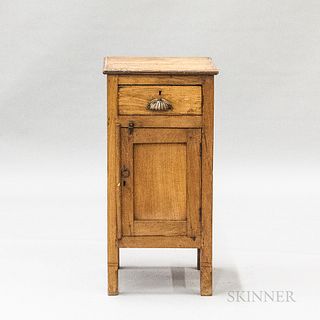 Small Continental Paneled Fruitwood Stand