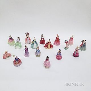Seventeen Royal Doulton Ceramic Figures of Ladies