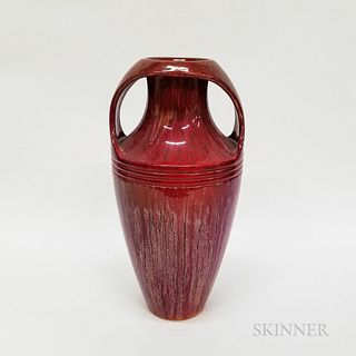 Zsolnay Flambe Glaze Two-handled Vase