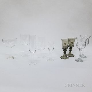 Twenty-eight Pieces of Rosenthal Colorless Glass Stemware