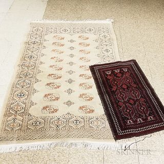 Two Small Modern Oriental Rugs