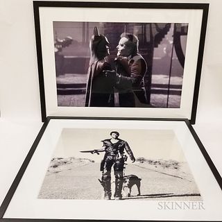 Two Framed Photographs from Mad Max 2 and Batman.