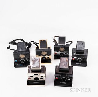 Six Polaroid SX-70 Sonar Cameras