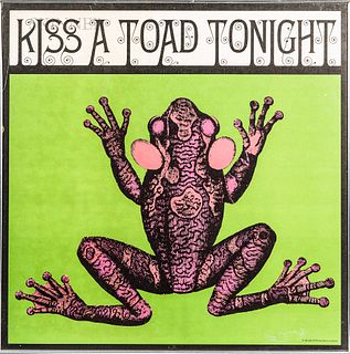 Kiss a Toad Tonight   Psychedelic Lithograph