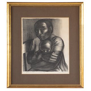 John Wilson. "Mother and Child," lithograph