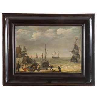 Abraham Willaerts. Dutch Coastal Scene, oil