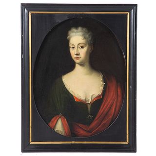 Dutch School, 18th c. Portrait of a Lady, oil