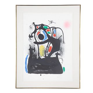Joan Miro. "Le Magnetiseur Fond Blanc," lithograph