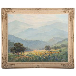 Frank M. Moore. "Veiled Mountains, Salinas Valley"