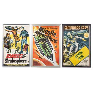 Three Vintage Sci-Fi Republic Serial Posters