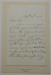 George Cruikshank Signed Letter
