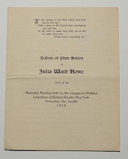 Clara Barton Signature