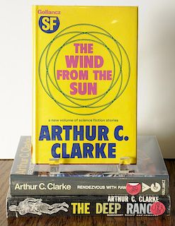 Three Signed Arthur C. Clarke Books