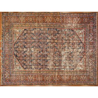 Antique Mahal Carpet, Persia, 10.6 x 14