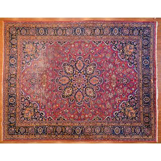 Semi-Antique Mashad Carpet, Persia, 10.4 x 13