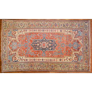 Rare Antique Serapi Carpet, Persia, 11 x 18